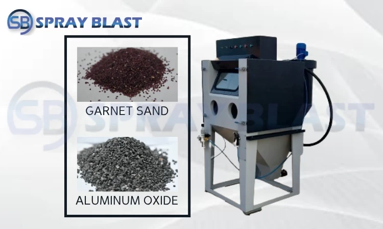 Which abrasive media is used for Sand Blasting?