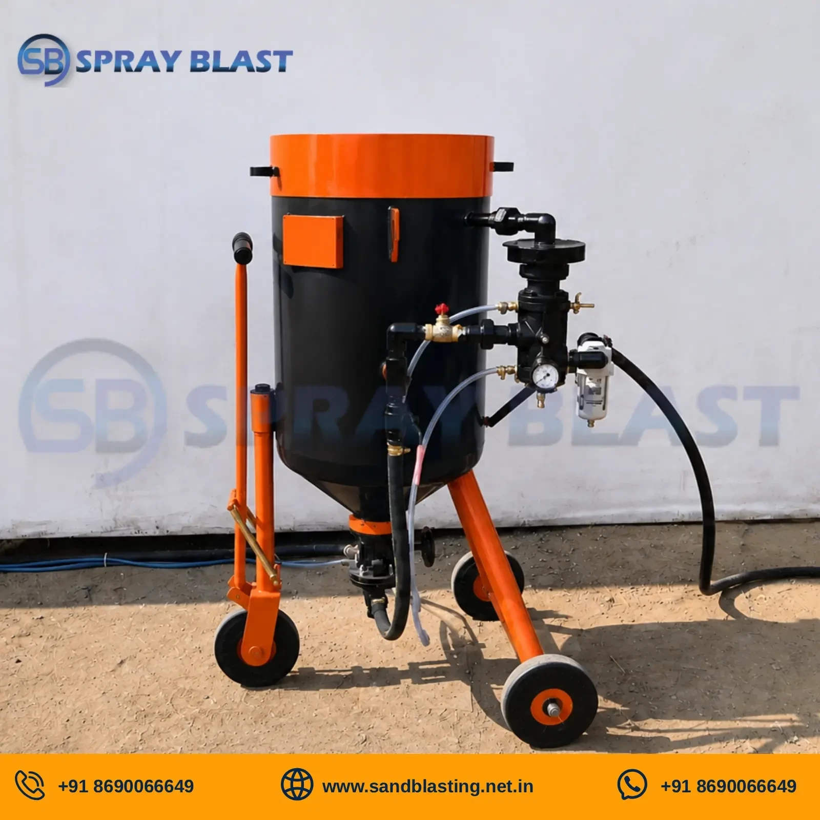 300 kg portable sand blasting machine machine full image