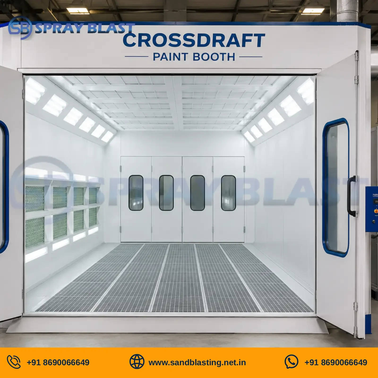 crossdraft paint booth