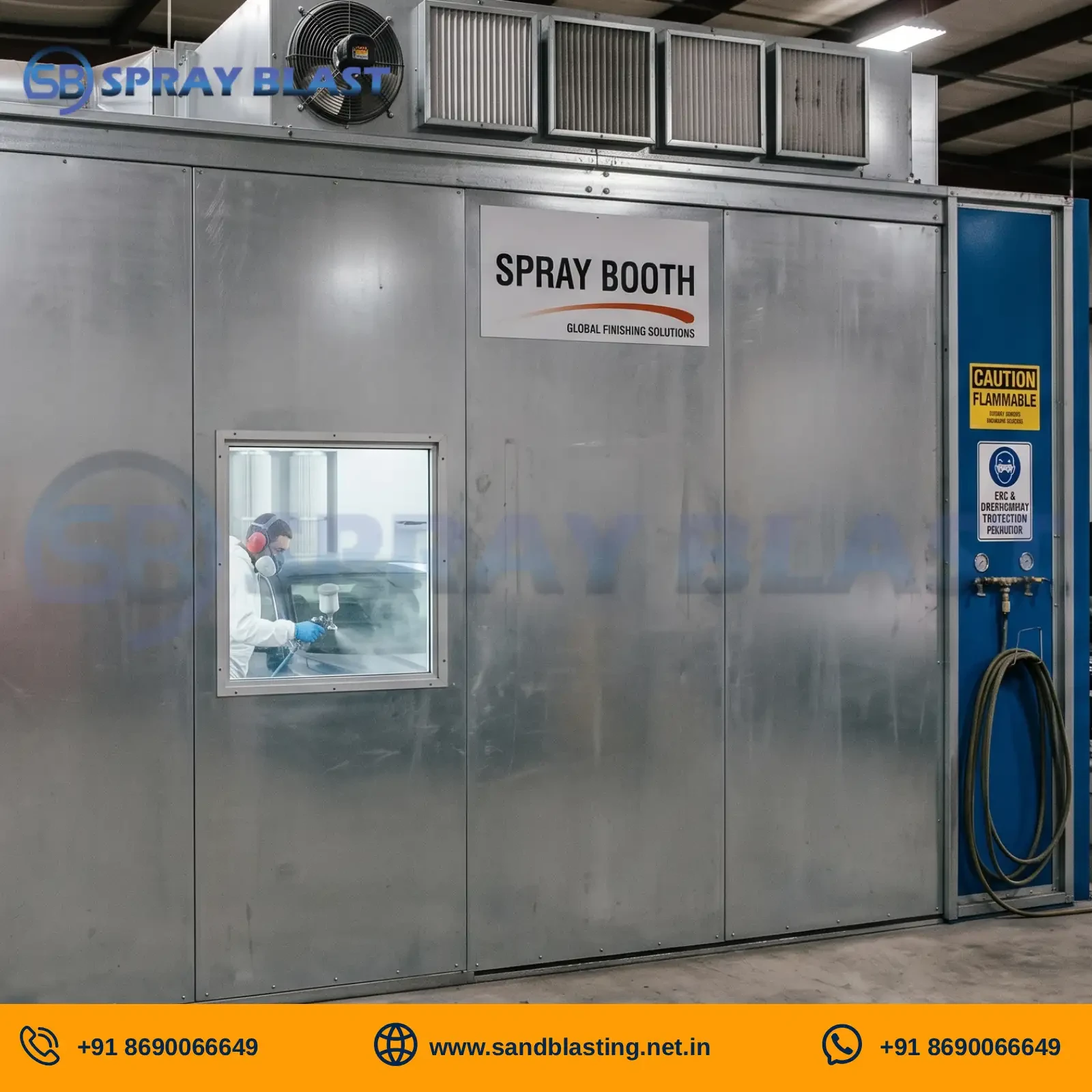 Enclosed Paint Booth