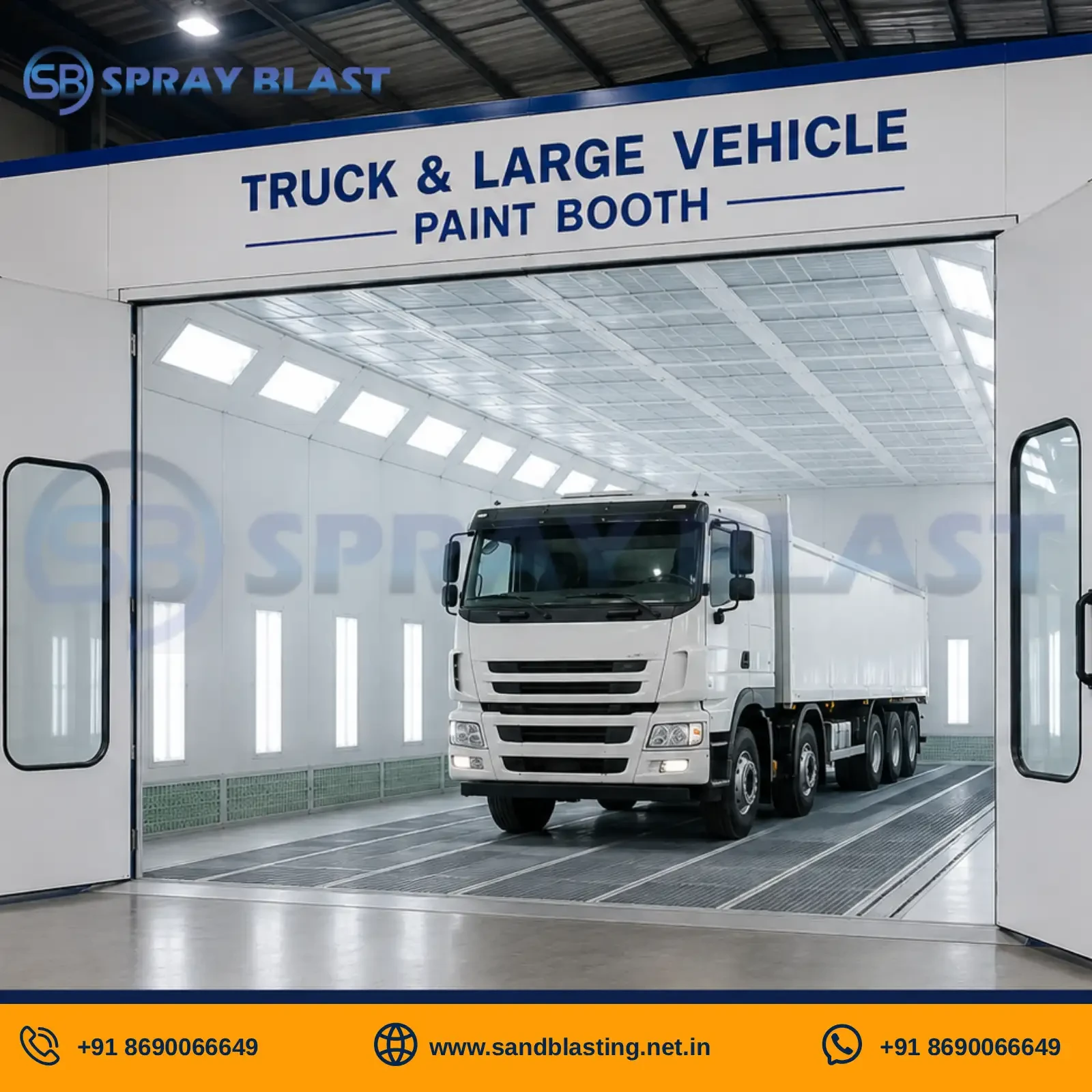 truck and large vehicle paint booth
