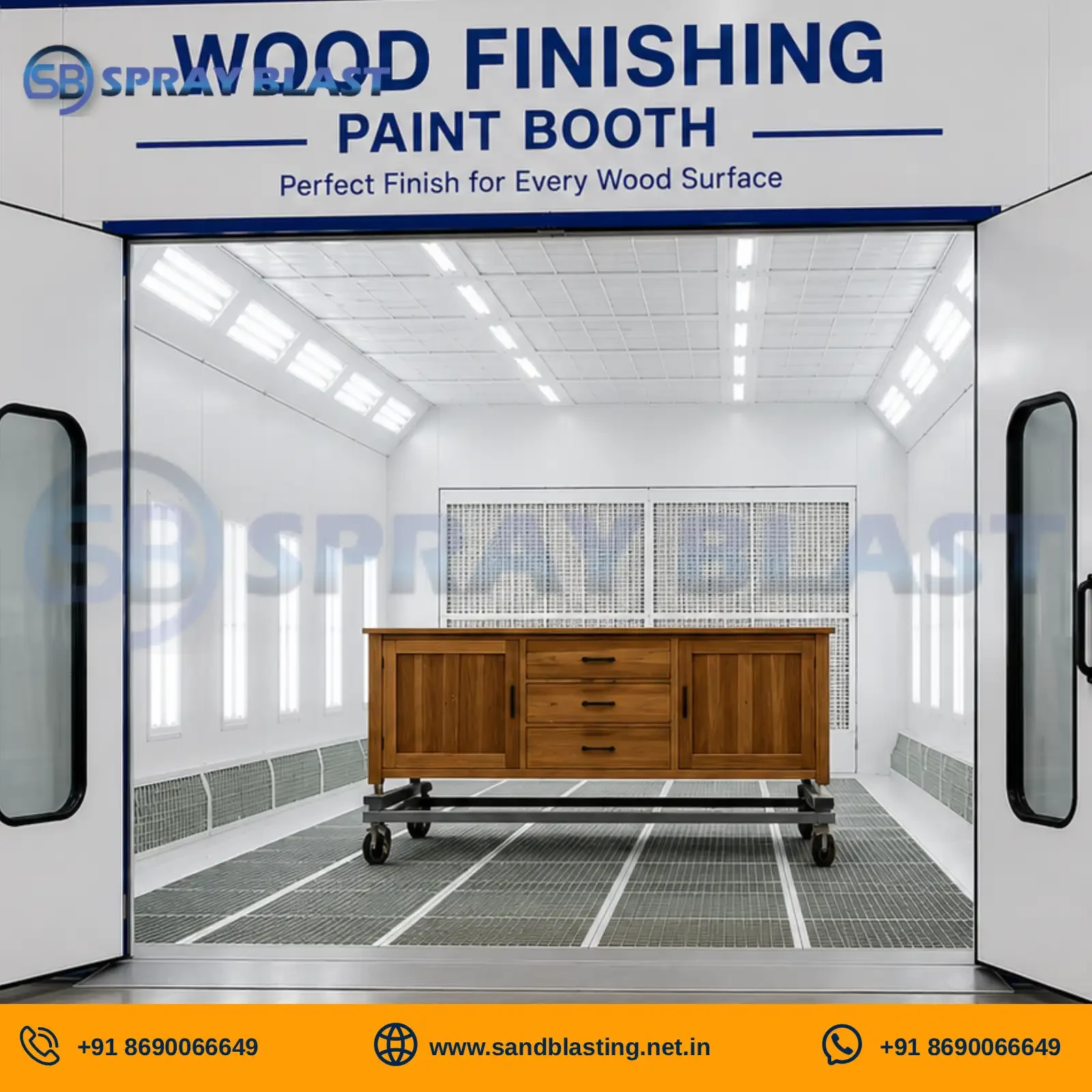 wood finishing paint booth